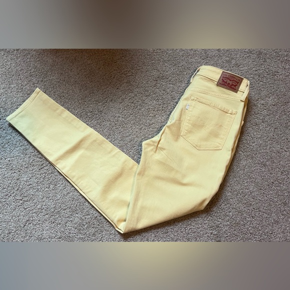 Levi’s 721 high rise skinny jeans yellow - Picture 3 of 9